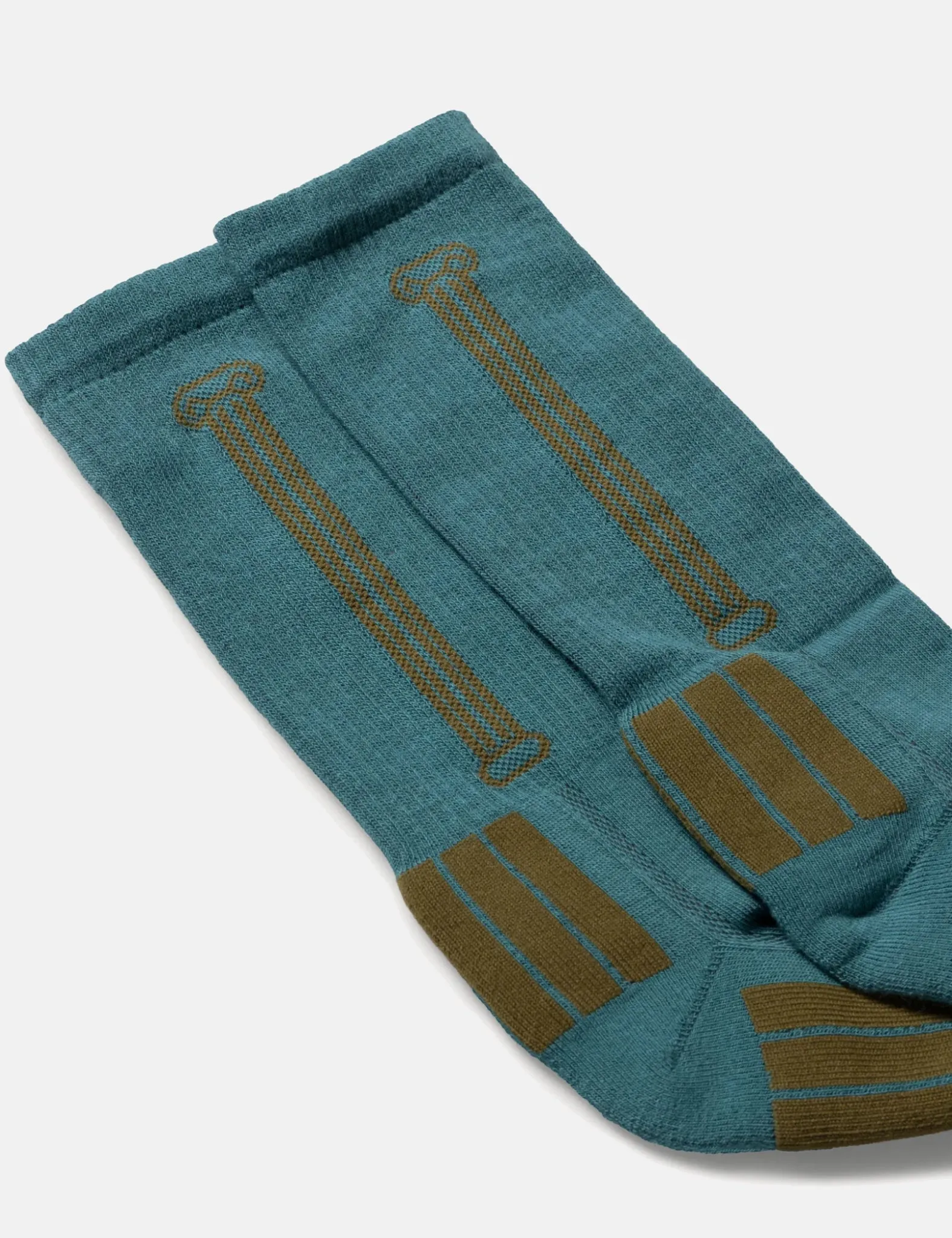 Aries Column Socks - Petrol Green