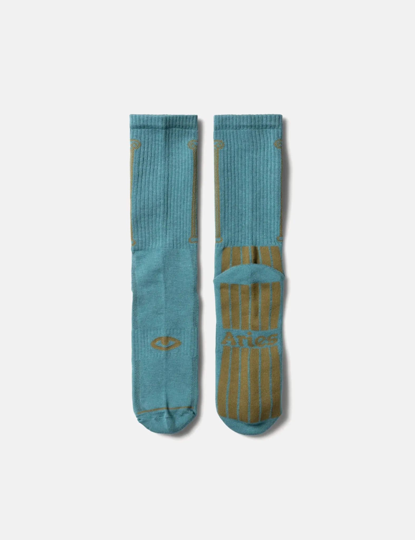 Aries Column Socks - Petrol Green
