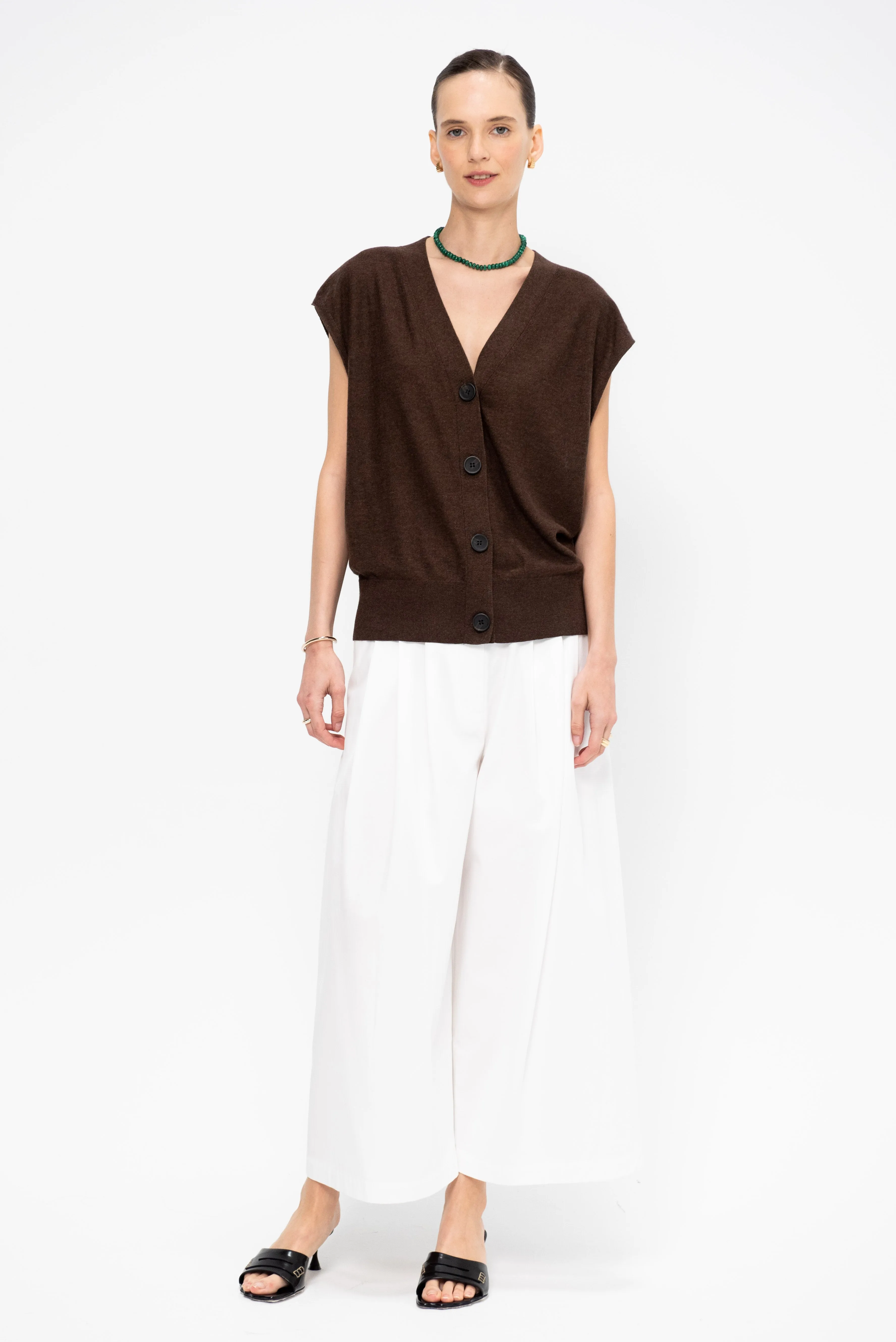 Bardi Drippy Vest, Espresso