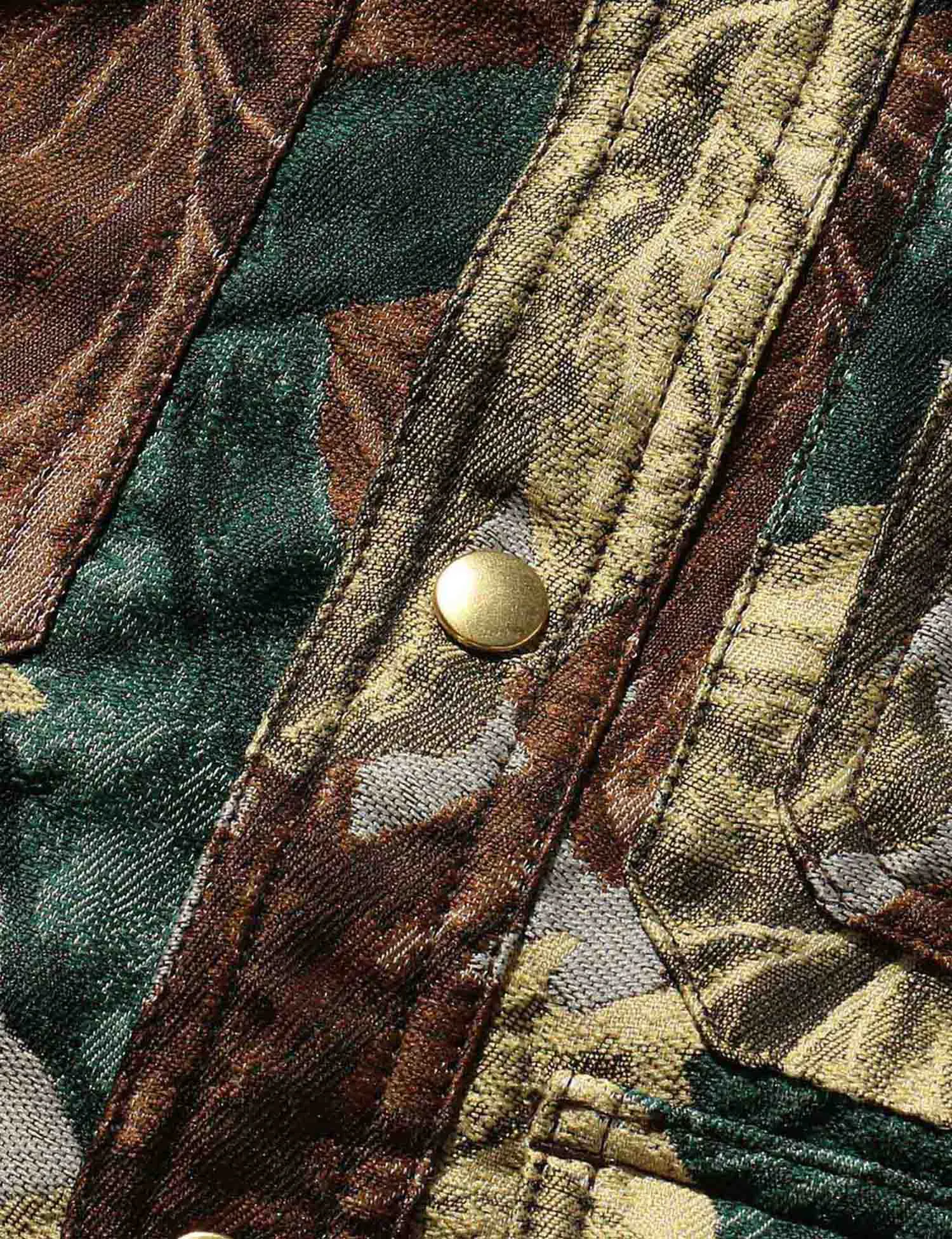 Beams Plus Adventure Shirt I (Camo) - Olive Green