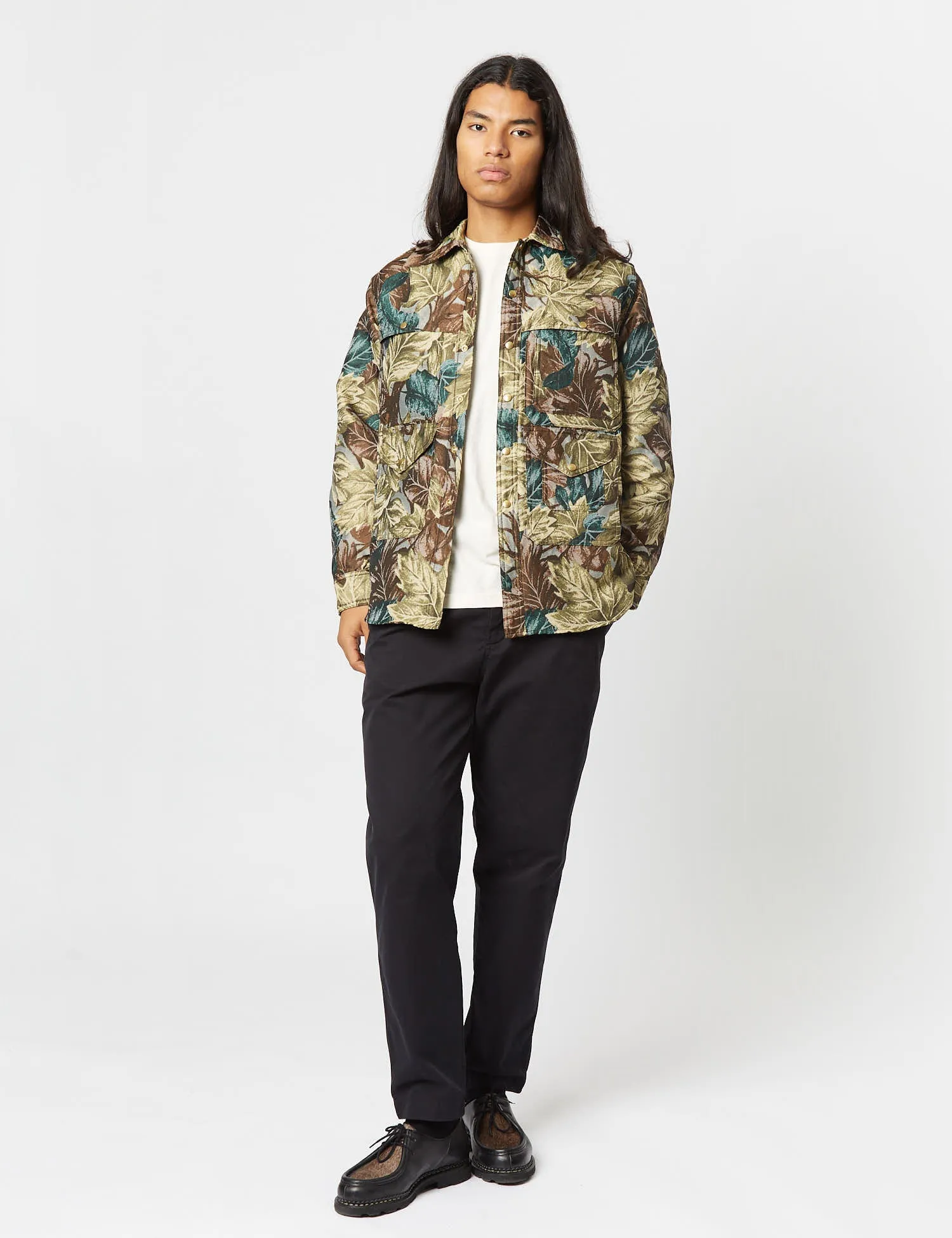 Beams Plus Adventure Shirt I (Camo) - Olive Green