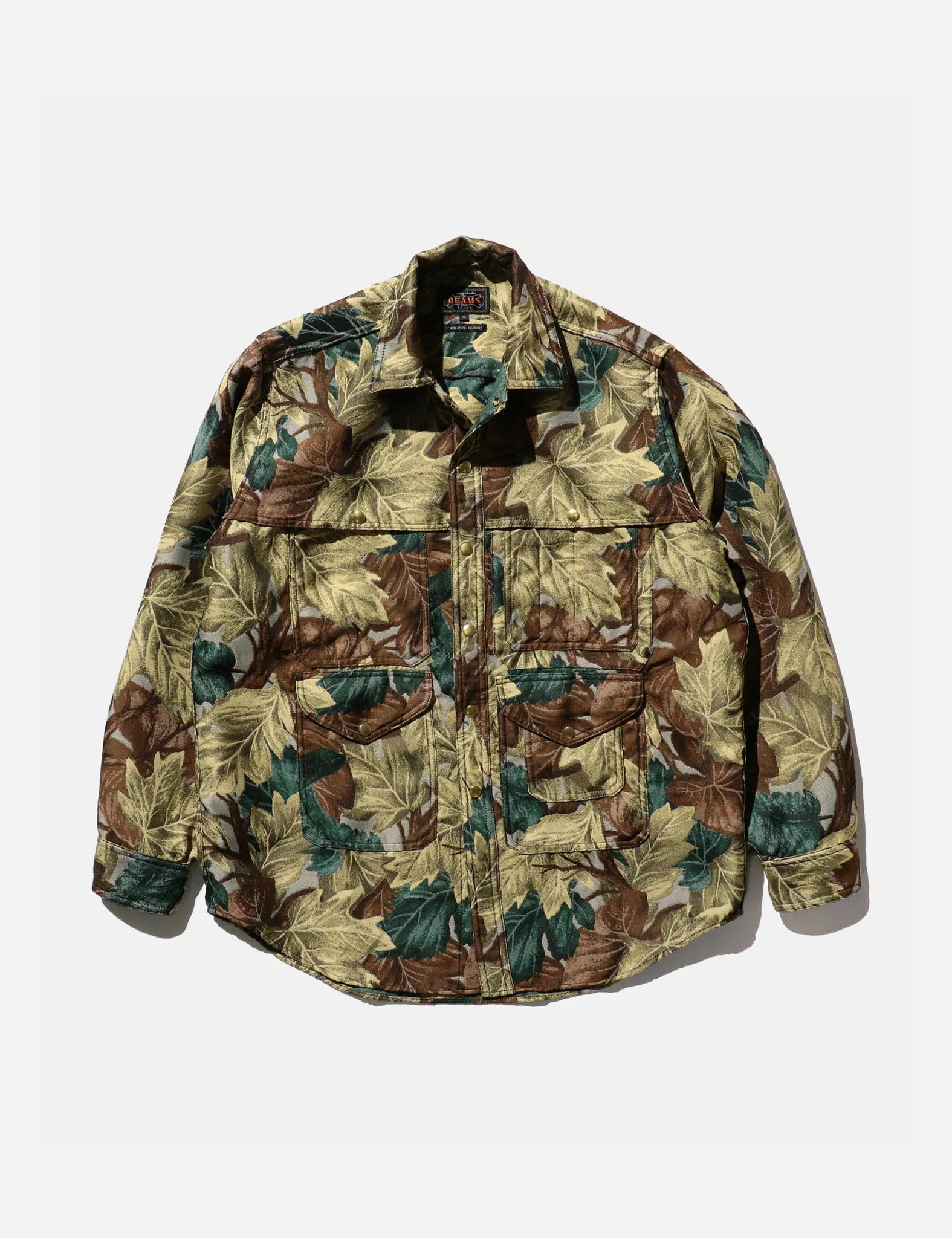 Beams Plus Adventure Shirt I (Camo) - Olive Green