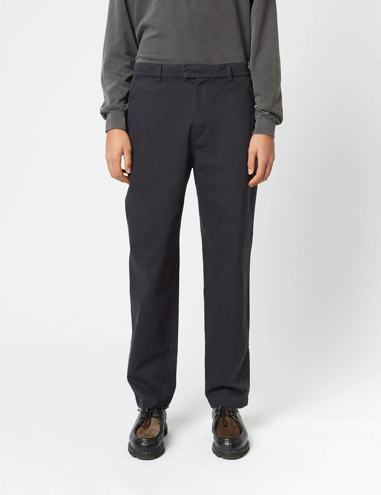 Bhode Everyday Pant Italian Cotton (Relaxed, Straight) - Black