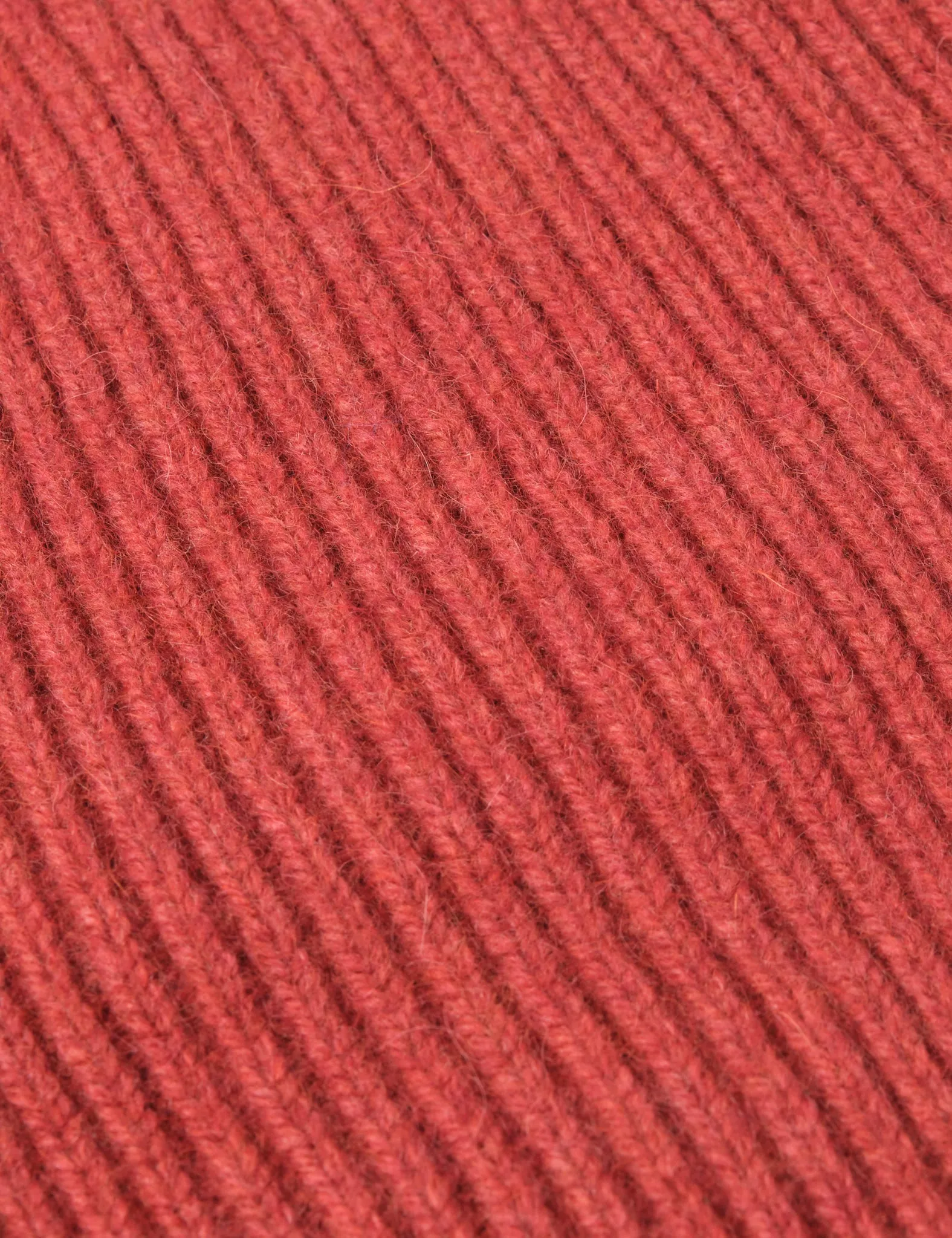 Bhode Hawick Geelongora Beanie Hat (Knitted in Scotland) - Russet