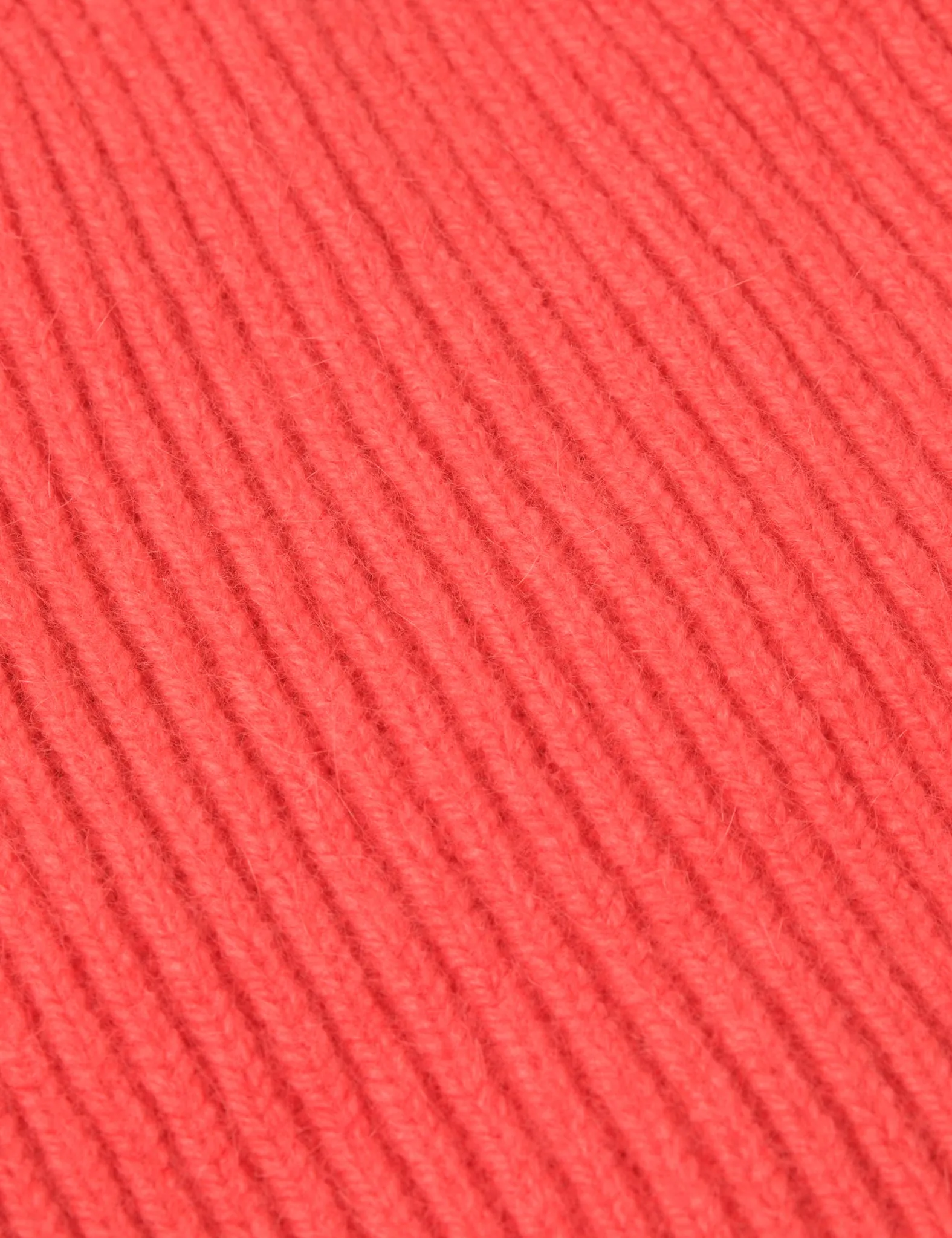 Bhode Hawick Geelongora Beanie Hat (Knitted in Scotland) - Salmon