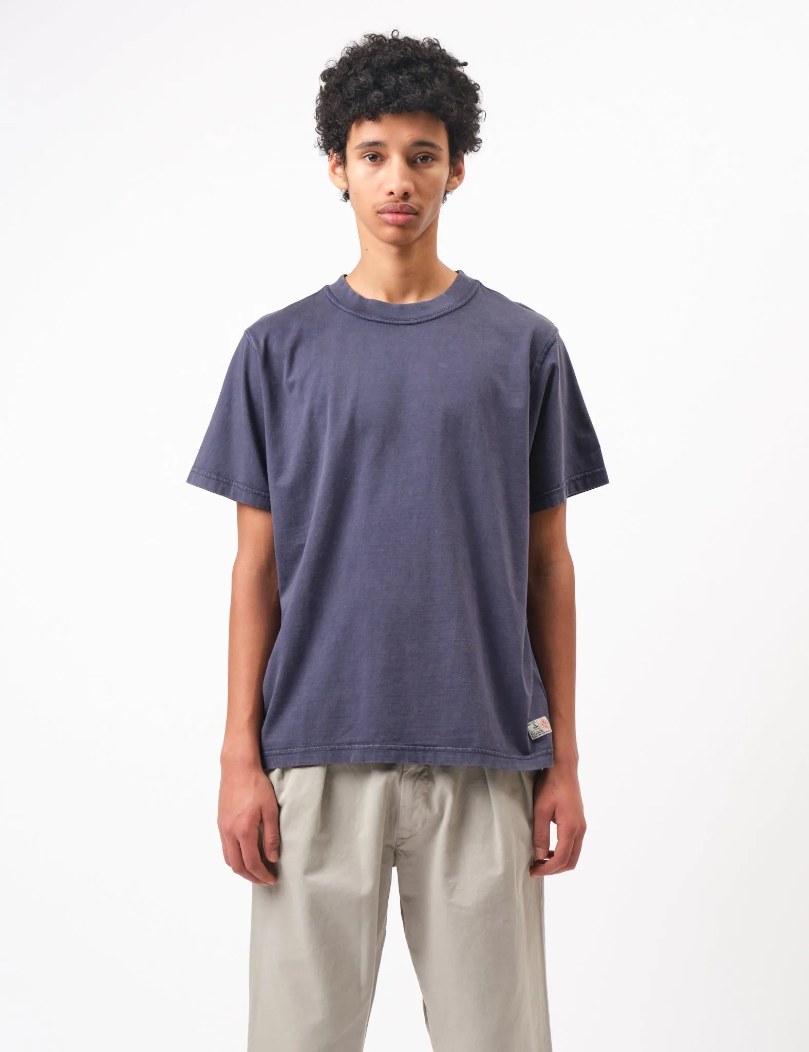 Bhode Pigment Washed Tee - Crown Blue