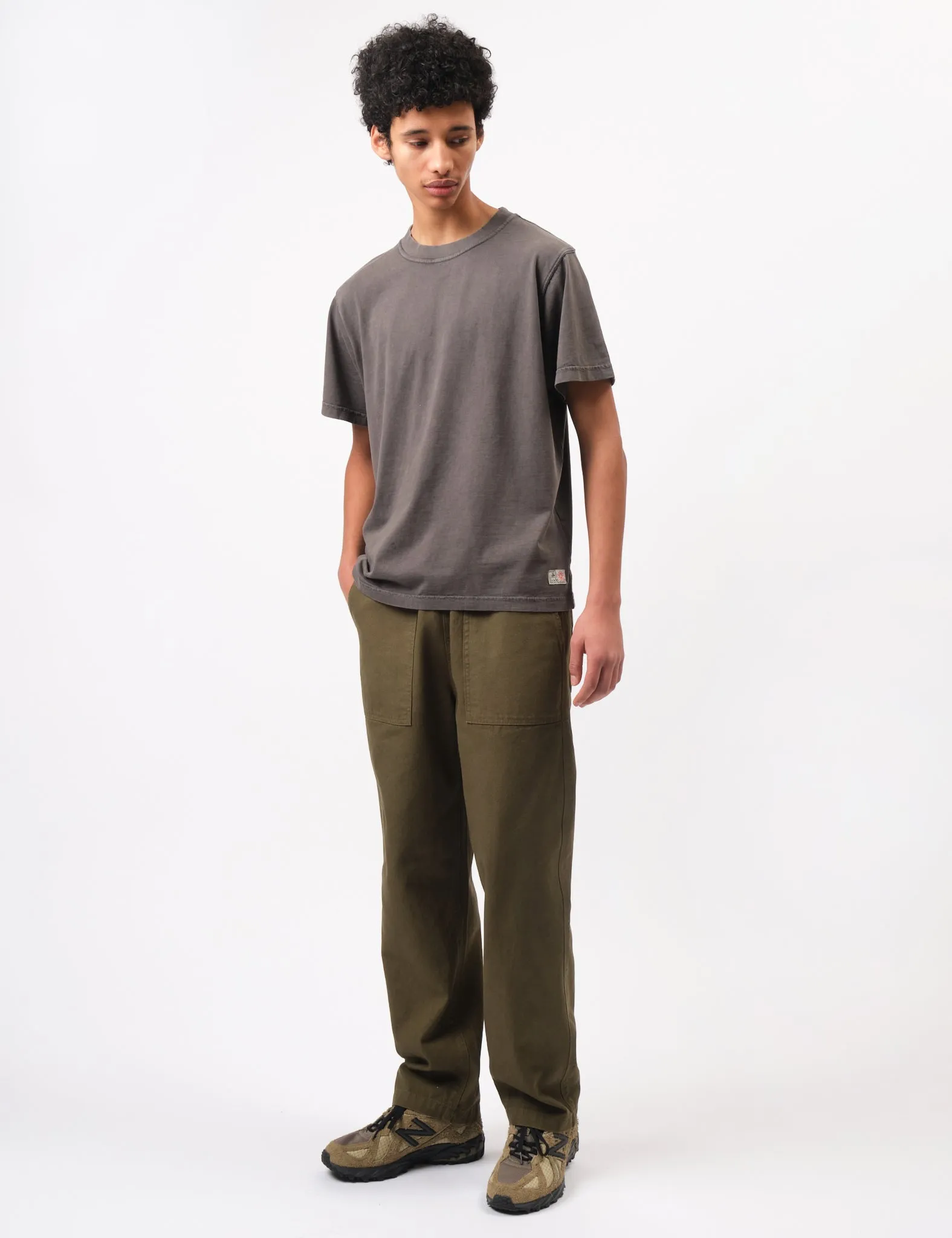 Bhode Pigment Washed Tee - Paloma Grey