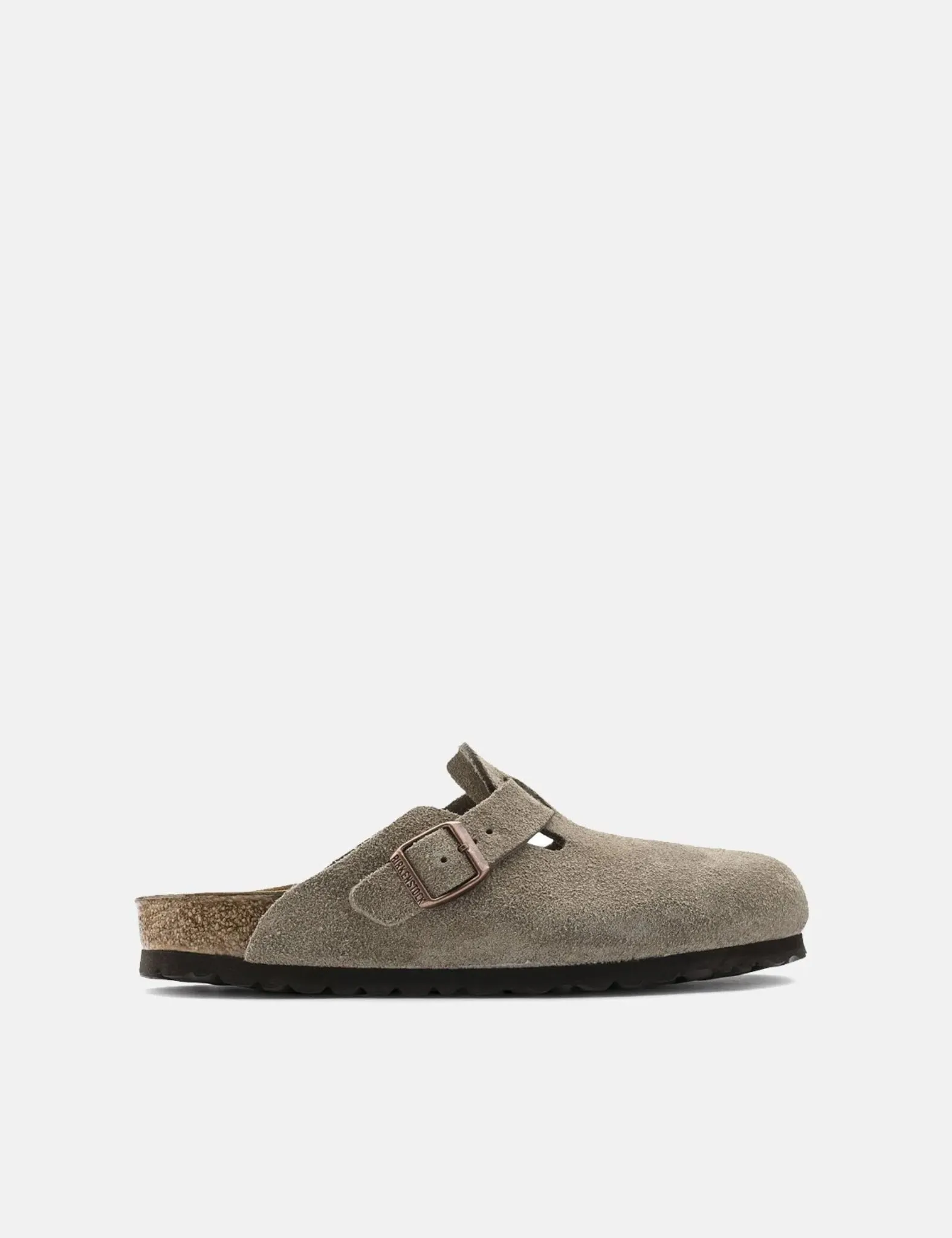 Birkenstock Boston Suede Leather (Regular) - Taupe