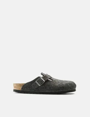 Birkenstock Boston Wool Felt (Regular) - Anthracite Grey