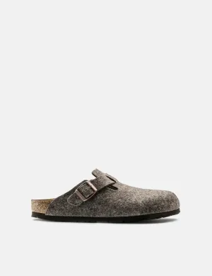 Birkenstock Boston Wool Felt (Regular) - Cacoa Brown
