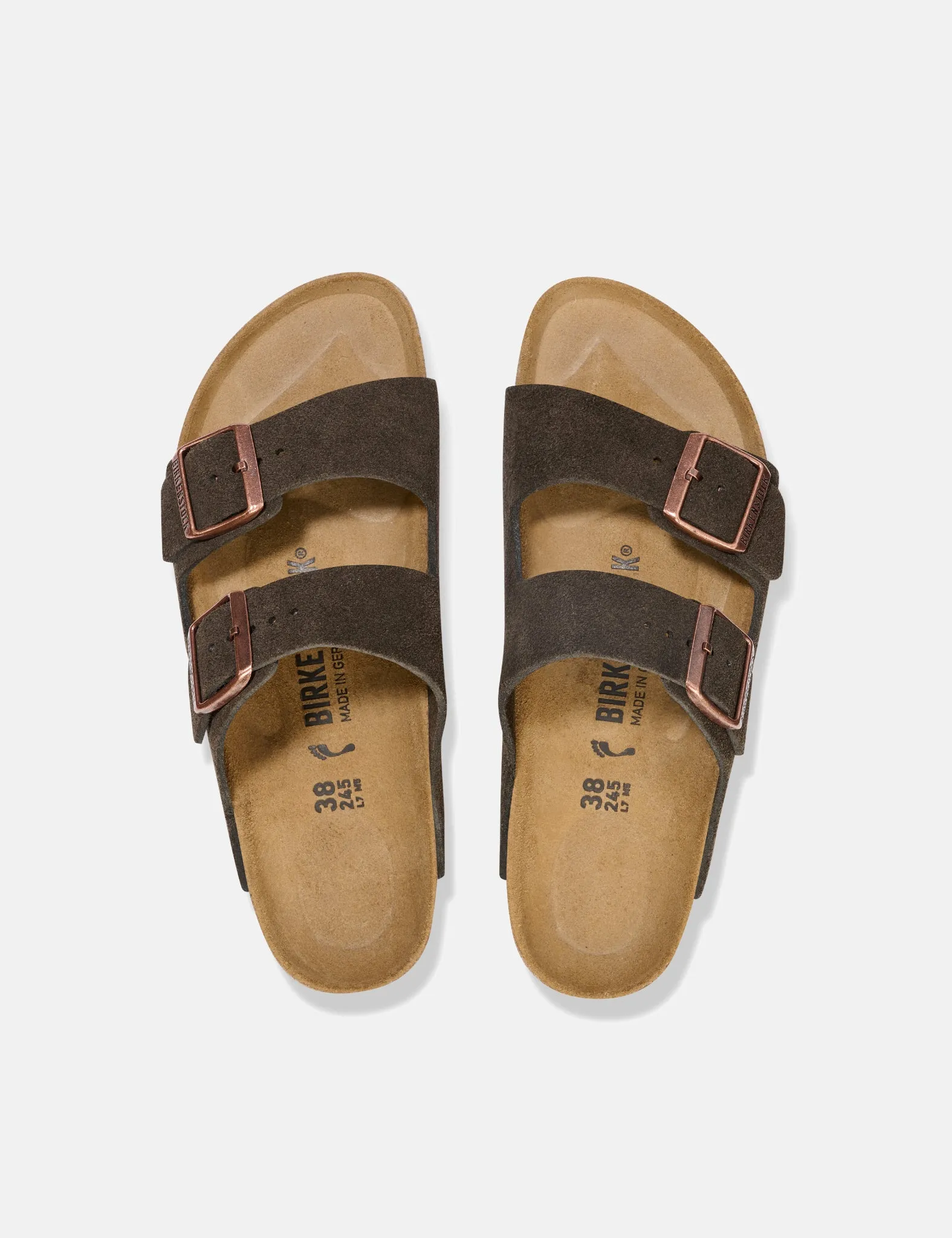 Birkenstock Women's Arizona Sandals (Narrow) - Mocca Brown