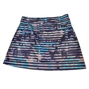 Callaway Golf Skort with ANavy Stripes over Abstract Print Size L MSP$