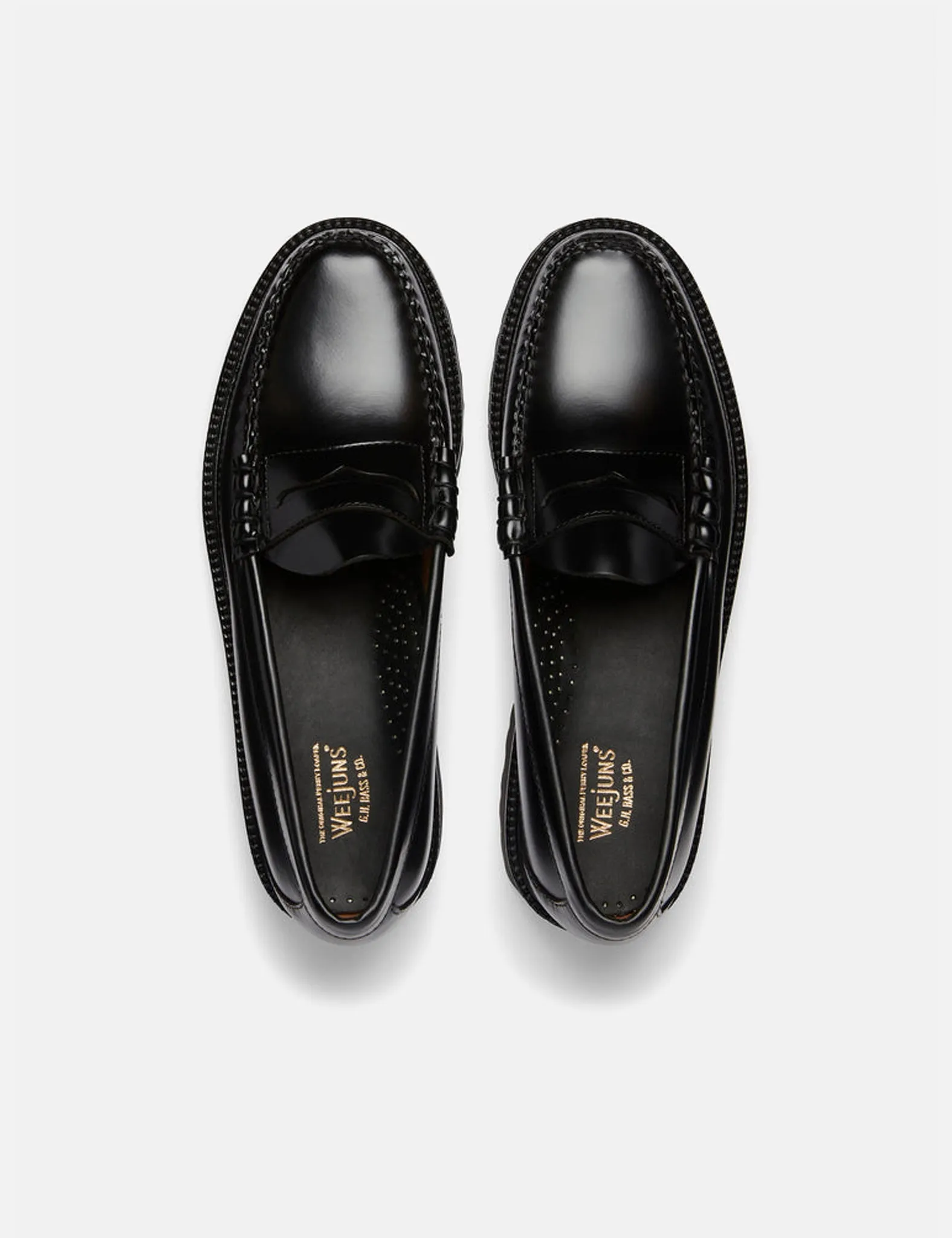 G.H. Bass Weejuns 90 Larson Penny (Leather) - Black