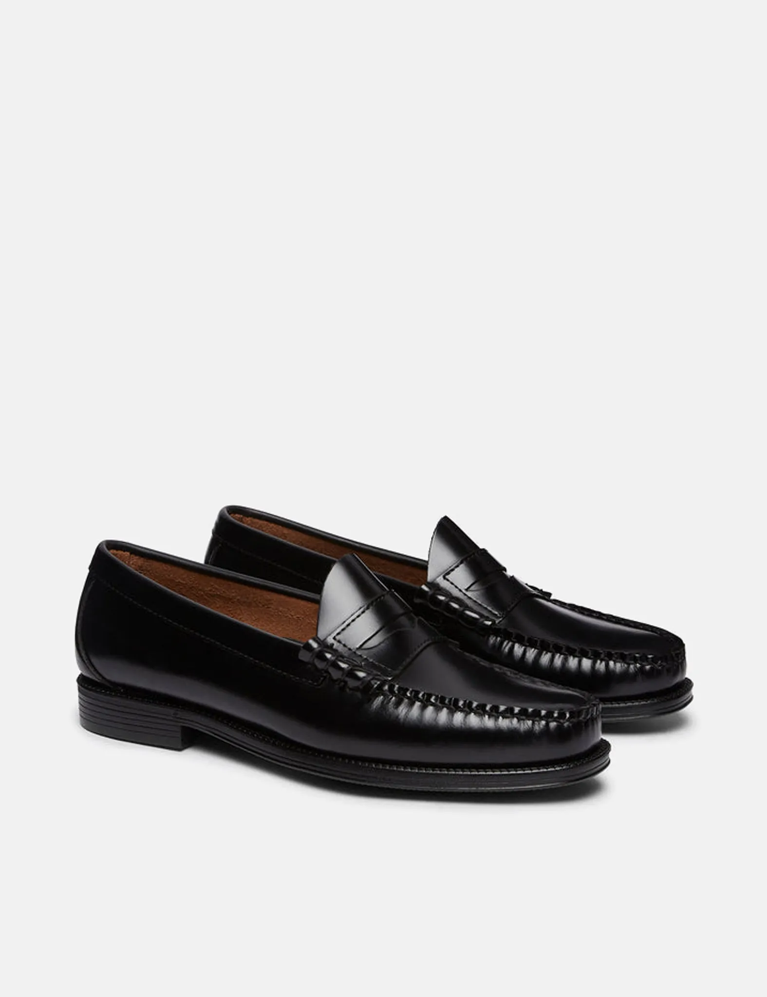 G.H. Bass Weejuns II Larson Moc Penny (Leather) - Black