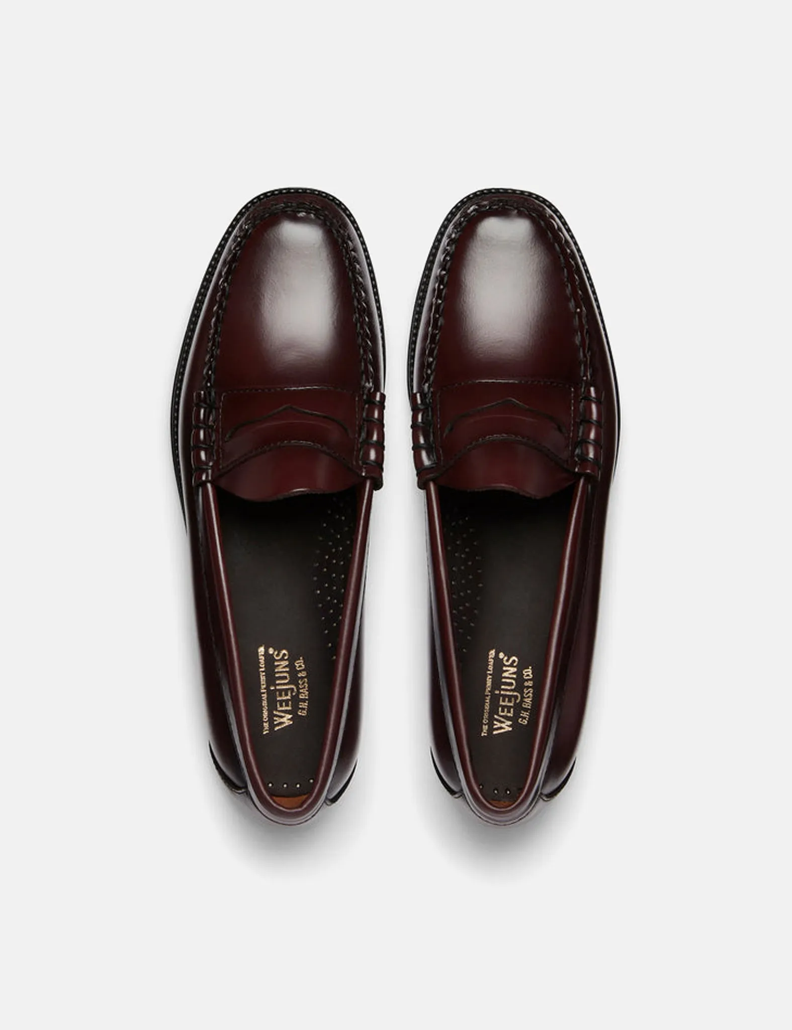 G.H. Bass Weejuns II Larson Moc Penny (Leather) - Wine