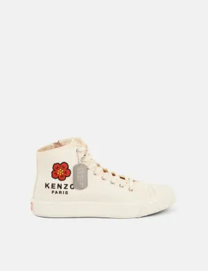Kenzo Kenzoschool High-Top Trainers - Cream White