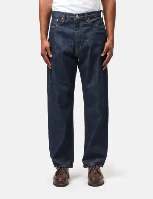 orSlow 101 Dad Fit Jeans - Blue, One Wash