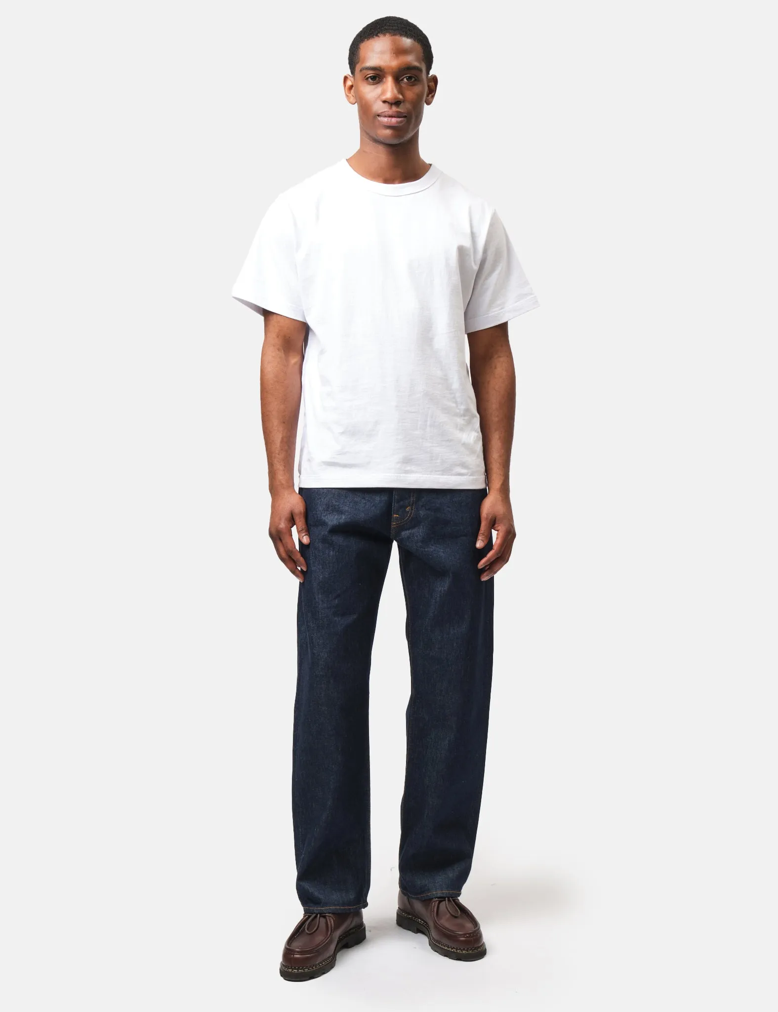 orSlow 101 Dad Fit Jeans - Blue, One Wash