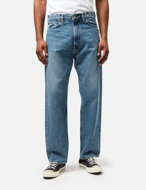 orSlow 101 Dad Fit Jeans - Blue, Used wash