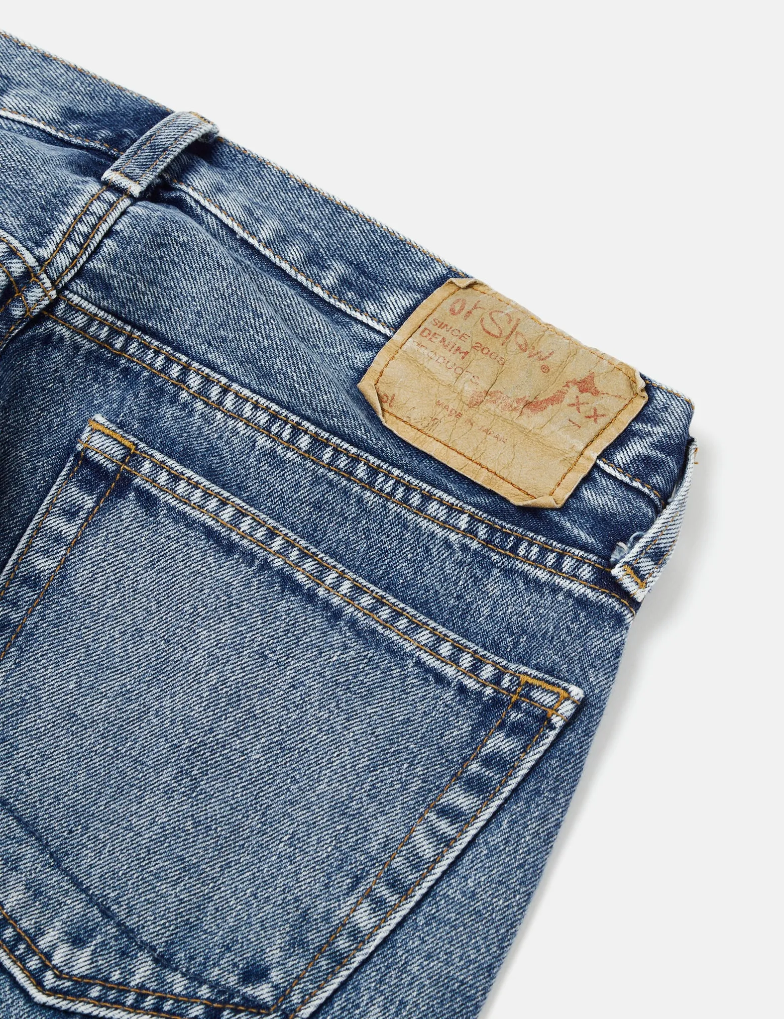orSlow 105 90's Denim Used Jeans - Denim Blue
