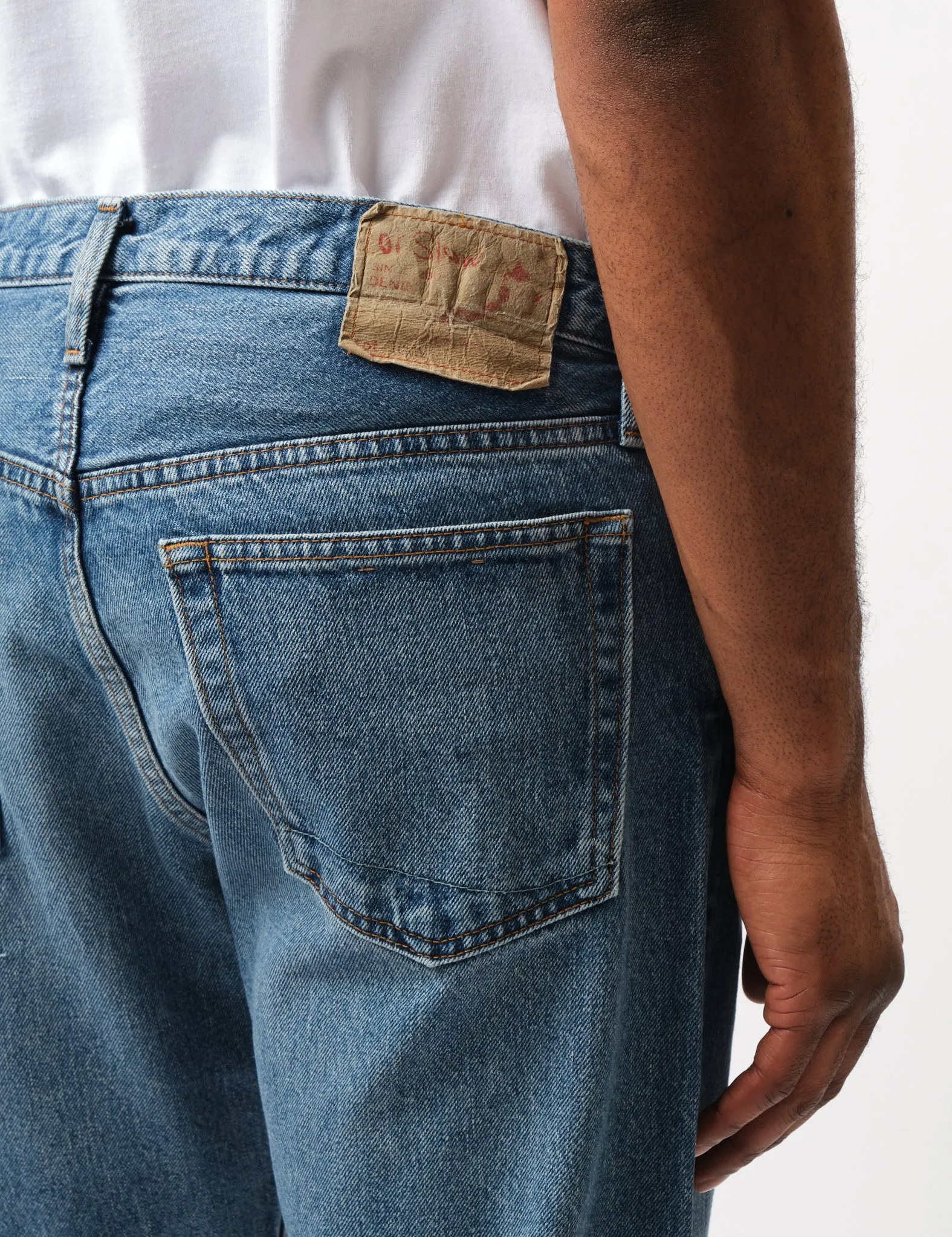 orSlow 105 90's Denim Used Jeans - Denim Blue