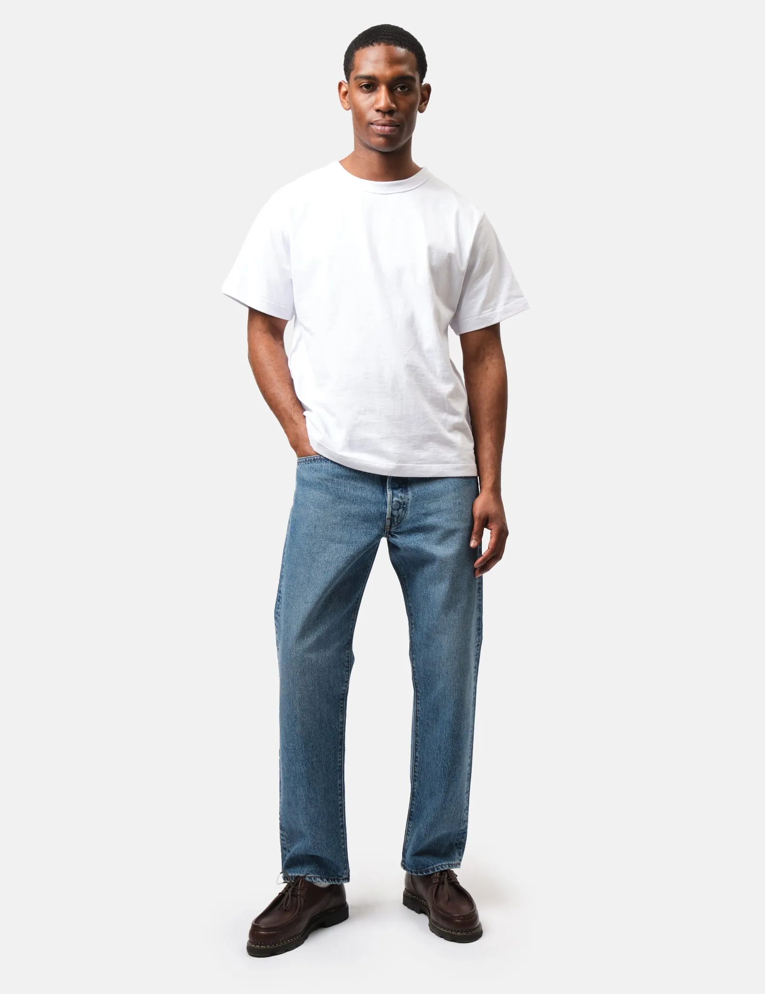 orSlow 105 90's Denim Used Jeans - Denim Blue