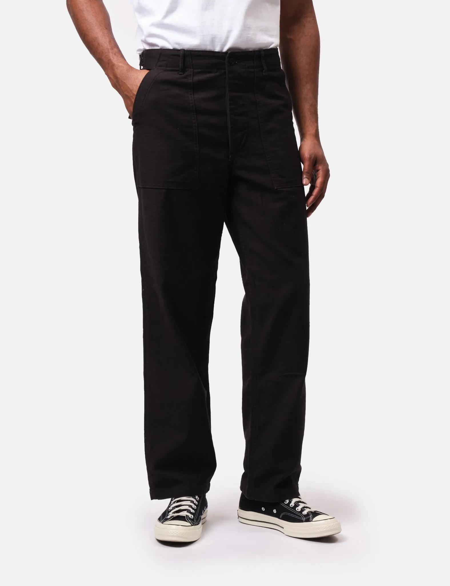 orSlow US Army Fatigue Pants - Black Stone