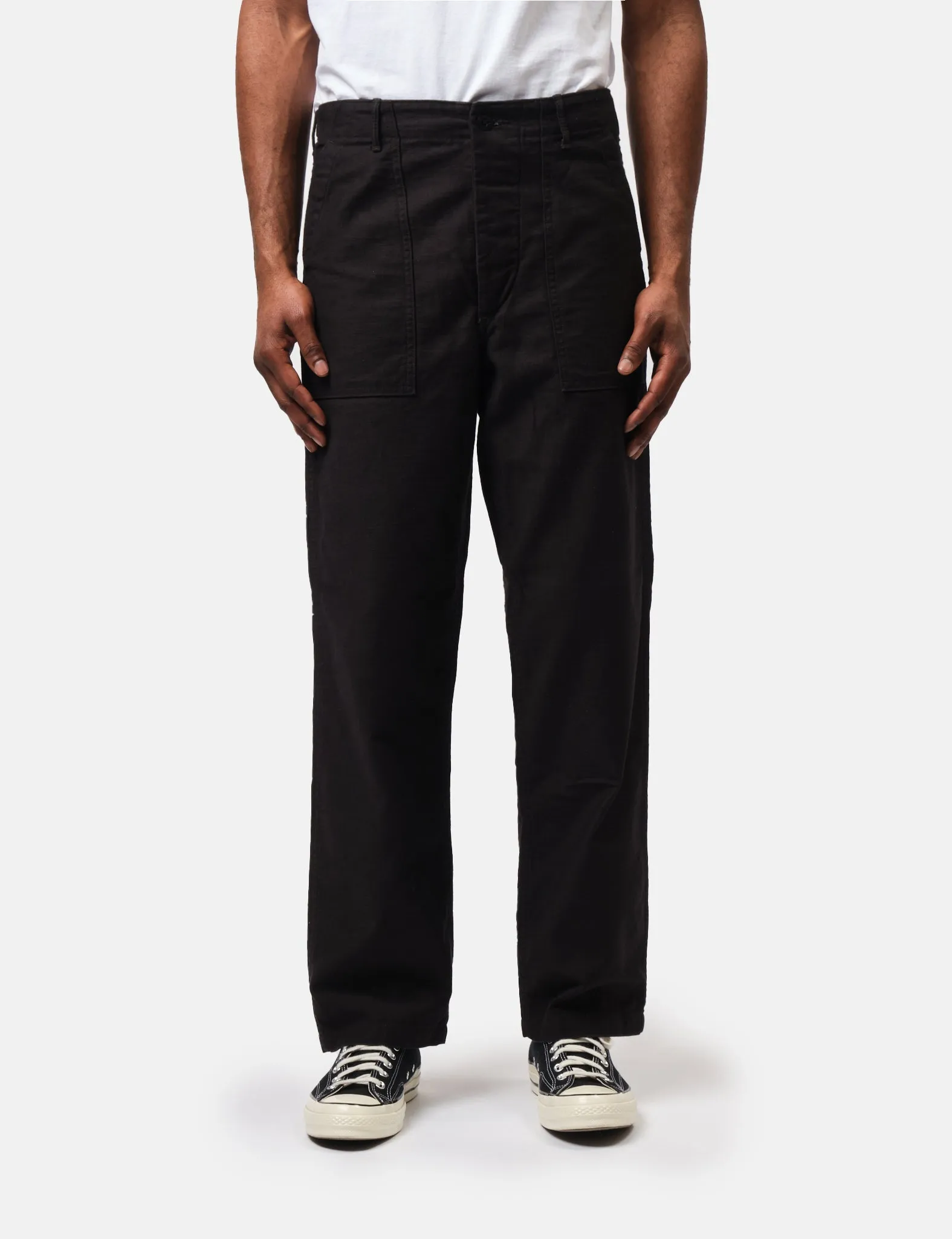 orSlow US Army Fatigue Pants - Black Stone