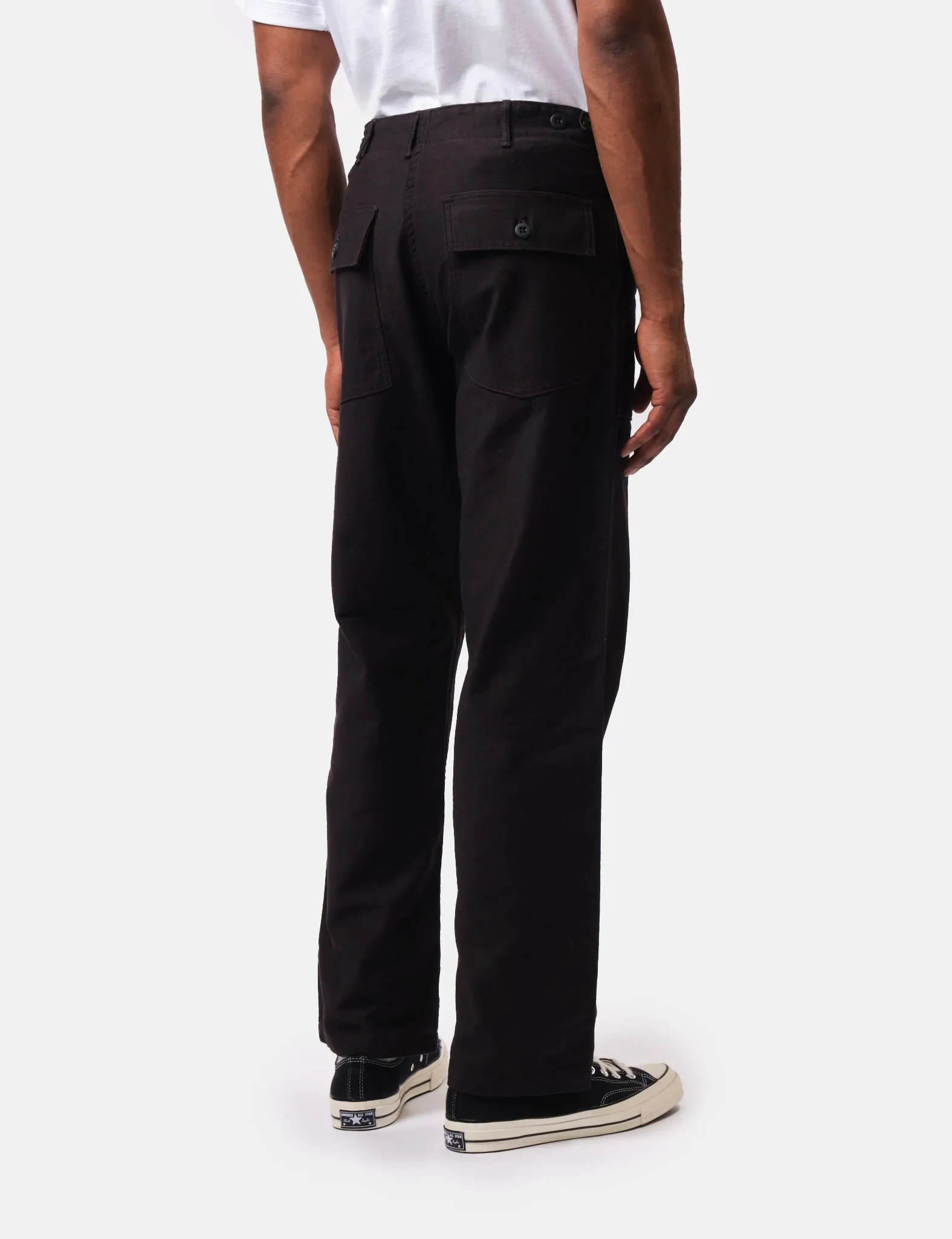 orSlow US Army Fatigue Pants - Black Stone