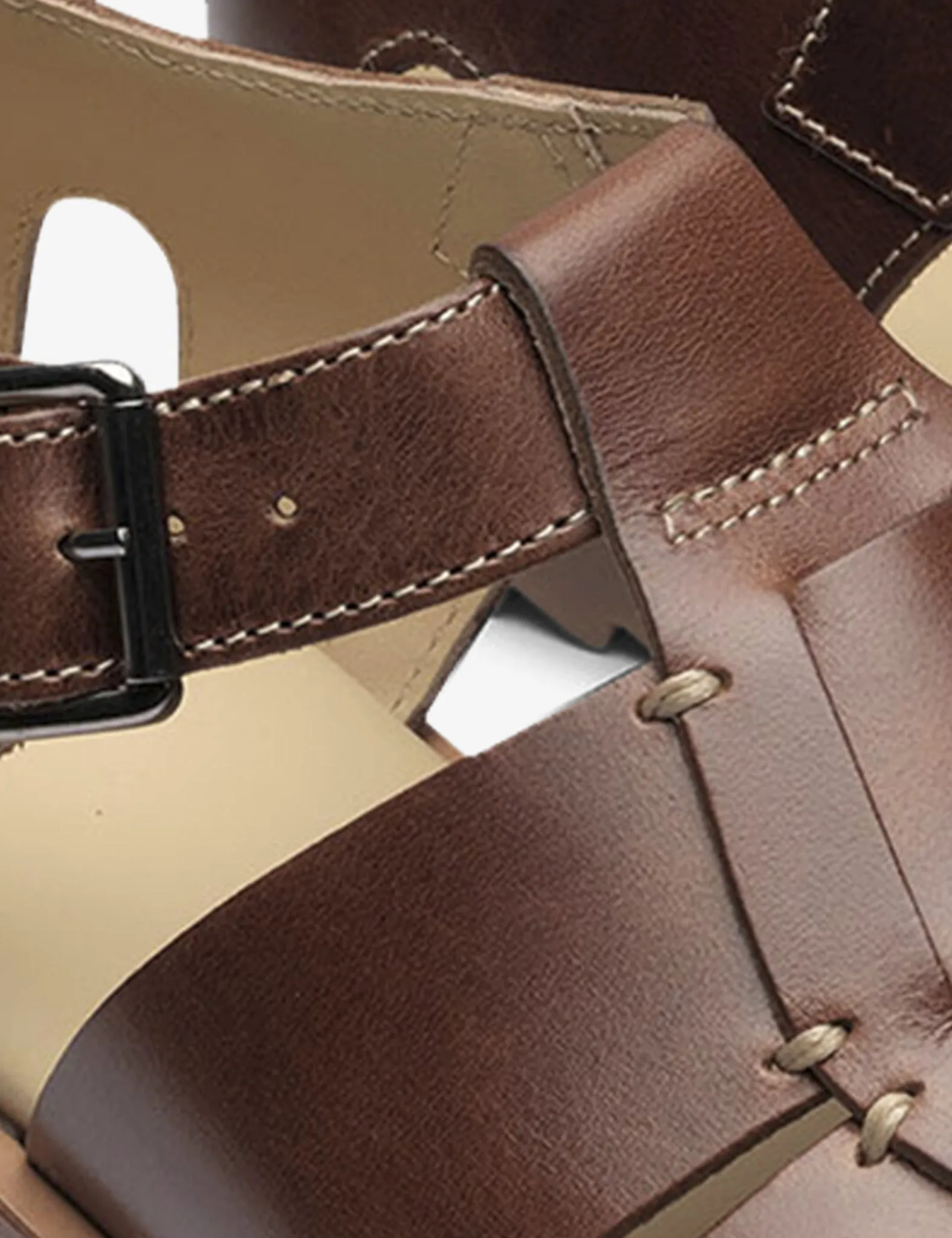 Paraboot Pacific Sandals (Leather) - Marron America Brown
