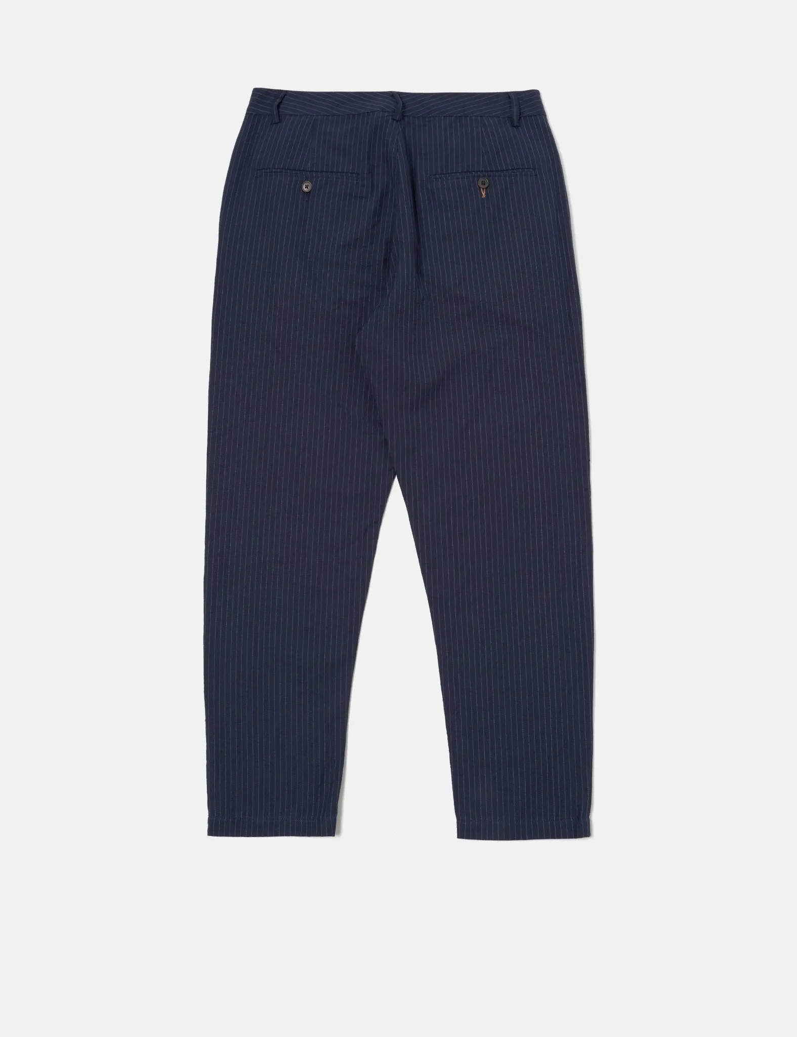 Universal Works Military Chino (Cotton Pinstripe) - Navy Blue