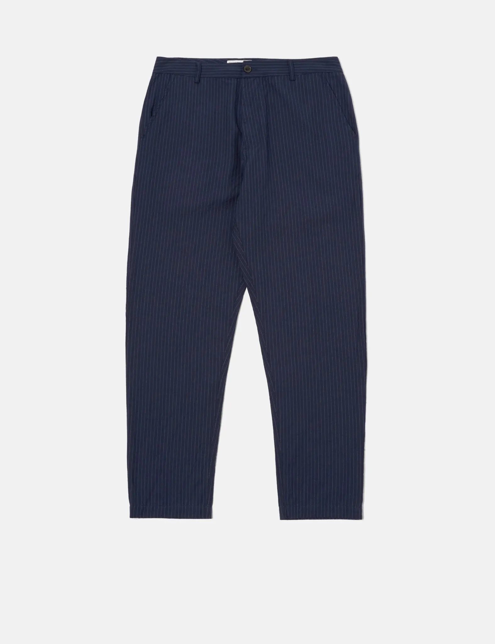 Universal Works Military Chino (Cotton Pinstripe) - Navy Blue
