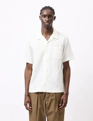 Universal Works Road Shirt (Dolly Stripe) - Ecru